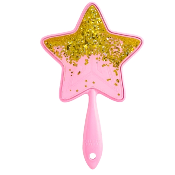 "Pink Icon" Glitter Hand Mirror - Picture 1 of 12